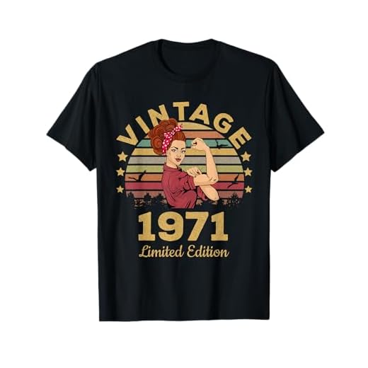 Vintage 1971 Hecho en 1971 50 cumpleaños mujeres 50 años Camiseta