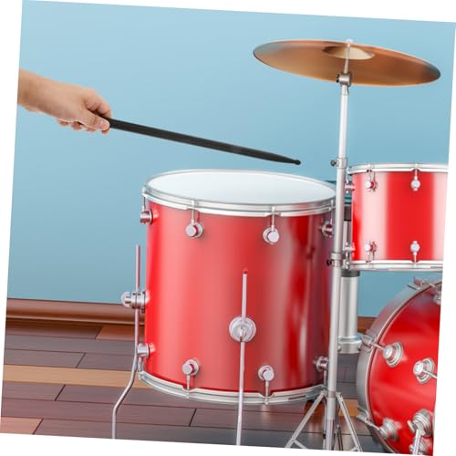 Baquetas Hemoton, 4 piezas, ligeros y duraderos para batería, jazz y snare, fibra de carbono, color negro miniatura 4