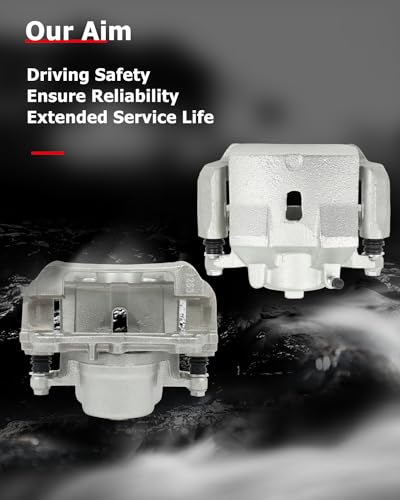 Image of cciyu 18B4910A 18B4911A Front Left & Right Brake Calipers With Bracket For Chevy For Malibu,For Pontiac For G6 /For Solstice,For Saturn For Aura /For Sky