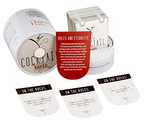 Cocktail Farty Game: Conversation Starters Table Card Games for Adults - Adult Games for Game Night - Get to Know You Table Games