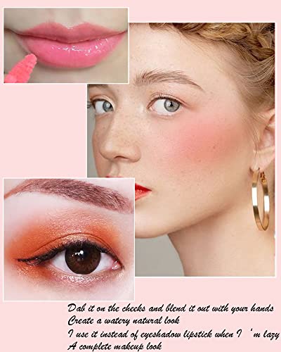 2 Pcs Matte Velvet Mousse Liquid Blush, Makeup Lightweight, Natural Good-Looking, Long Lasting Waterproof, Breathable Milk Blush, Cream Blush Stick For Cheeks And Lips(03#, 04#) #TOP5