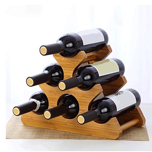 Soporte para botellas de vino estilo europeo madera miniatura 3