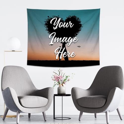 ZXH Tapisserie Personnalisée Avec Photo,Tapisserie Murale à Suspendre Personnalisée Tapisserie Decoration Murale (39 in x 29 in (100 x 75 cm)) Cover