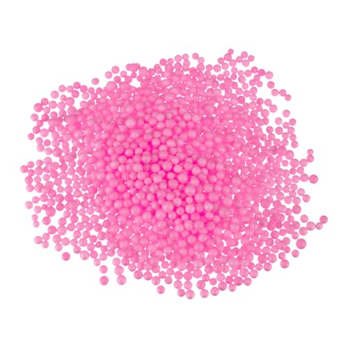 MECCANIXITY Foam Beads Foam Balls 4-6mm for Wedding and Party Decorations, Tiny Packing Balls, Arts DIY Crafts Supplies (Light Pink,1 Pack Approx 12500pcs)