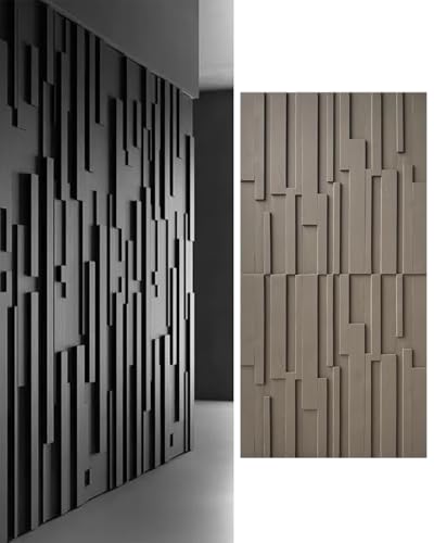 Paneles de pared decorativos 3D revestimiento interior de mosaico de 24 pulgadas para salón