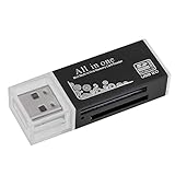 Acuvar USB 2.0 Compact Ultra High Speed Card Reader and Writer for Computers and All USB Enabled Devices Plug and Play OSX Windows Chrome Compatible Supports SD/SDHC/SCXC/MMC/MMC Micro, etc.