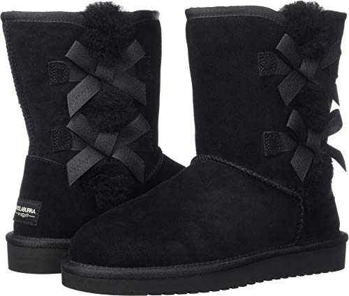 Koolaburra by UGG Women's Victoria Short Fashion Boot, Black, 08 M US