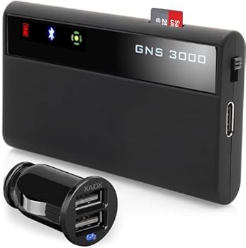 GNS 3000 MFI Bluetooth GPS Receiver with Micro USB Port for