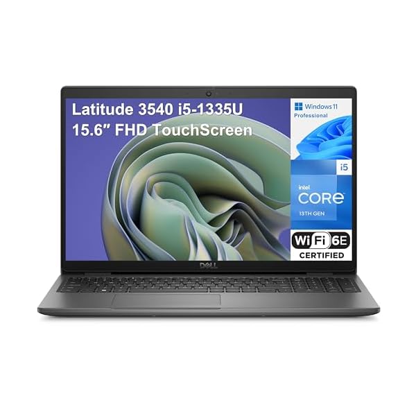 Dell Latitude 3540 15 15.6″ Touchscreen FHD Business Laptop Computer, 13th Gen Intel 10-Core i5-1335U (Beat i7-1270P), 32GB DDR4 RAM, 1TB PCIe SSD, WiFi 6E, Bluetooth, Type-C, Windows 11 Pro (Renewed)