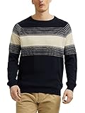 Sportive Raglanärmel ESPRIT Leinen/Organic Cotton: Pullover mit Streifen