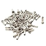 Photo Gallery gettimore 50 cappucci per raggi di bicicletta, in rame, 14 g, per bici da strada, mtb, pieghevoli, multicolore, argento, 14 x 5,85 mm (argento) Photo Gallery gettimore 50 cappucci per raggi di bicicletta, in rame, 14 g, per bici da strada, mtb, pieghevoli, multicolore, argento, 14 x 5,85 mm (argento)