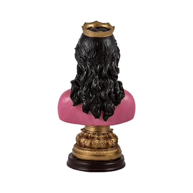 DRW Busto Potencia Maria Lionza de Resina Pintada a Mano 14x11x26 cm
