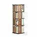 Chunlan Libreria per Bambini Girevole di Legno Multifunzione Libreria da Terra Portaoggetti Ad Angolo per Soggiorno Camera da Letto La Stanza dei Bambini (Size:4-Tier,Color:Brown)