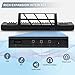 61 Keys Keyboard Piano, Electronic Digital Piano with Built-In Speaker Microphone, Sheet Stand and Power Supply, Portable Keyboard Gift Teaching for Beginners