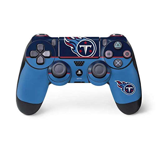 Skinit Decal Gaming Skin Compatible with PS4 Controller - Officially Licensed NFL Tennessee Titans Zone Block Design