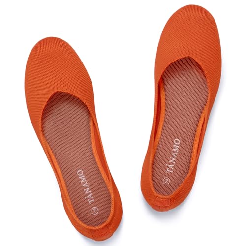 Image of Tanamo Ballet Flats for Women, Soft Knit, Work Travel Everyday Shoes