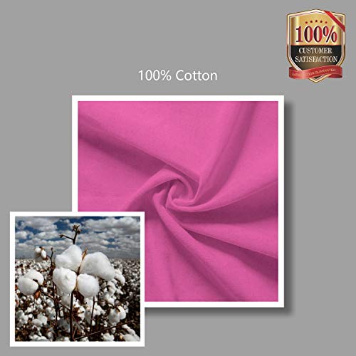 Image of TOPDesign 24-Pack Economical 16 inchx15 inch Pink Cotton Tote Bag, Lightweight Medium Reusable Grocery Shopping Cloth Bags, Suitable for DIY, Advertising, Promotion, Gift, Activity