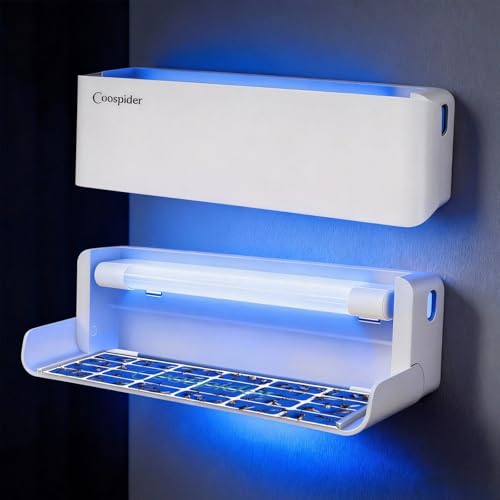 2 Pack Fly Trap Indoor Fruit Fly Traps Wall Sconce UV Fly Light Bug Catcher for Kitchen House & Restaurant Fruit Flies Garage & Warehouse Flying Insect Trap for Capturing Flies Moths Gnats