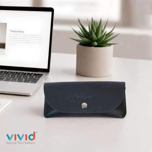Image of VIVID Unisex Specs Snap Button Eyewear Dabbi Faux Leather Soft Case Cover