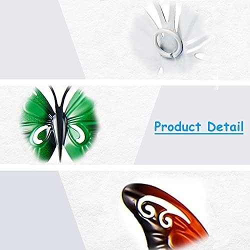 migojigo 6 Pieces Metal Butterfly Wall Art Decor, 3.5 x 2.8 Inch Colorful Butterfly Hanging Ornaments for Indoor Outdoor Home Room Office Garden Patio Fence