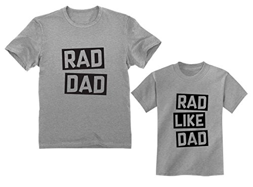 Tstars Fathers Day Matching Shirts - Daughter of a King and Daddy of a Princess Set Father & Toddler Girl Outfits