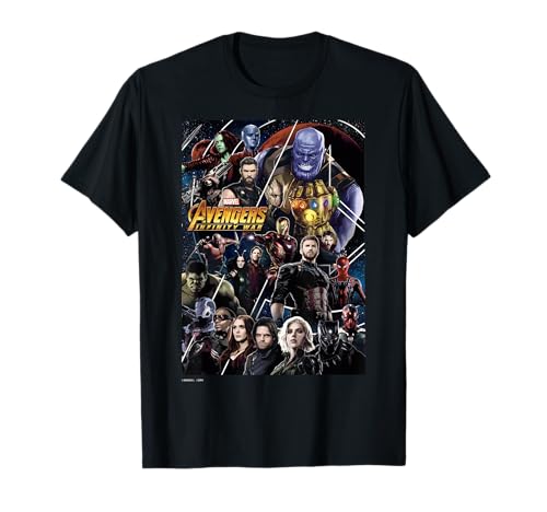 Marvel Avengers Infinity War Group Poster Graphic T-Shirt T-Shirt