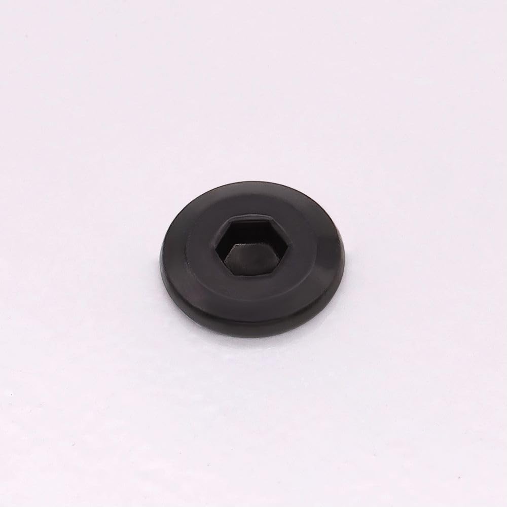 M5-0.8 x 30mm (50 Pack) Flat Round Head Socket Cap Screw, 304 Stainless Steel, Bright Finish, Full Thread, Connection Bolts, Furniture Screw, Black Coated