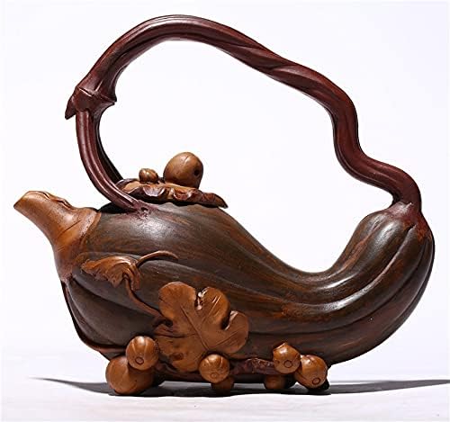 Tea Kettle Stovetop 380ml Creative Handmade Melon And Fruit Shaped Teapot with Handle Purple Clay Pot Household Tea Room Infuser Teapot Tea Pots for Stove Top