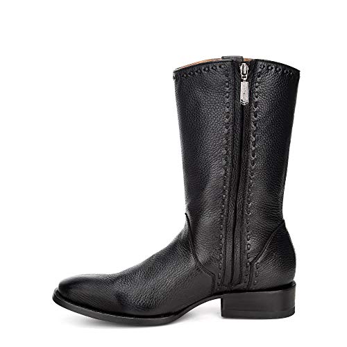 Cuadra Men's Boot in Genuine Deer Leather with Zipper Black4