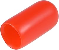 Vista 55 de uxcell 200 tapas de goma de 0.051 in (1/16") de vinilo redondo de vinilo para pernos de tubo, protectores de rosca de tornillo, color negro