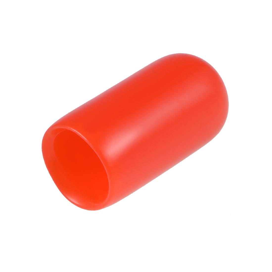 uxcell 200pcs Rubber End Caps 1/4"(6mm) ID Vinyl Round End Cap Cover Screw Thread Protectors Red