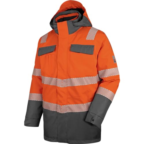 WÜRTH MODYF Warnschutz Winter Parka 3in1 Neon EN 20471 3 orange anthrazit - Größe M