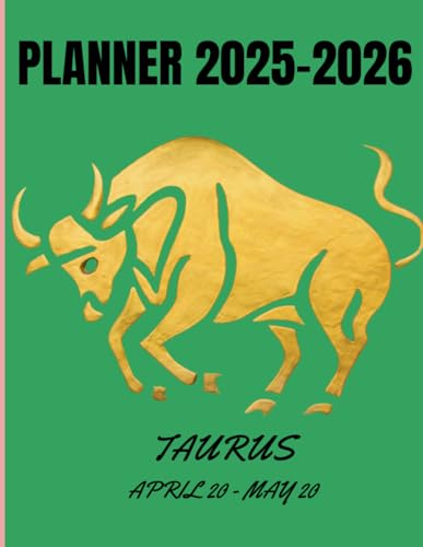 Planner 2025-2026: Taurus, Agenda for Students and Professionals, Monthly, Weekly, Daily Pages, 8.5" x 11" image 2