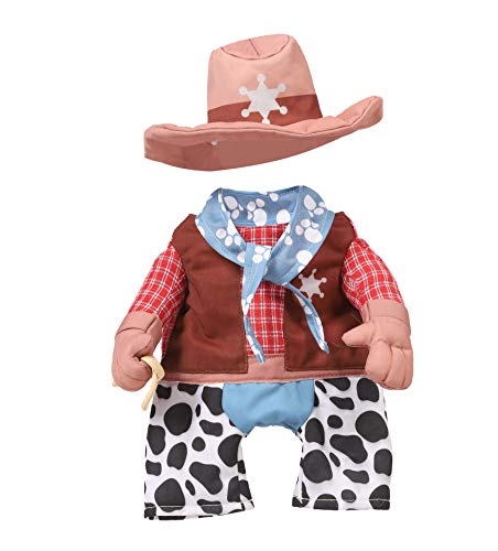Spooktacular Creations Halloween Cowboy Costume For Cat Cute Cowboy Pet Costume For Halloween Dress-Up Party, Role Play, Carnival Cosplay(Small) #TOP5