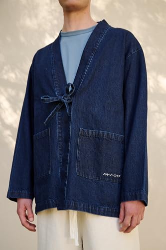 Not So Ape Denim Kimono Work Jacket, All-Gender Unisex Streetwear, Made in Japan.3