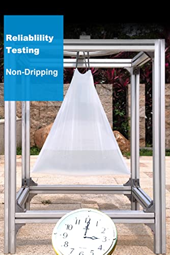 Angelvet Code P Drawstring Trash Bags Compatible With Simplehuman Code P | 100 Count Total | 13-16 Gallon / 50-60 Liter | 1.2 Mil Thinkness | White Garbage Can Liners | Heavy Duty Plastic Trash Bags #TOP5