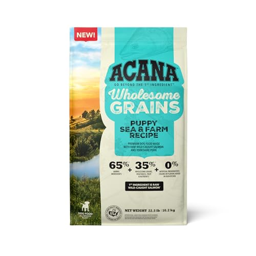 ACANA Wholesome Grains Dry Dog Food Puppy Sea & Farm Recipe 22.5lb Bag
