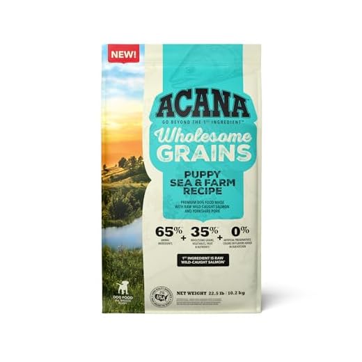 ACANA Wholesome Grains Dry Dog Food Puppy Sea & Farm Recipe 22.5lb Bag