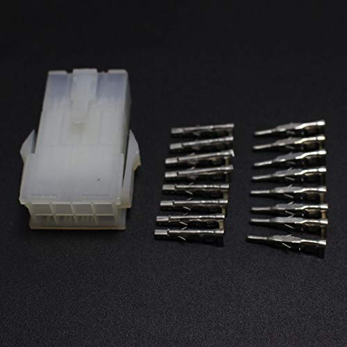 Set di 2 connettori terminali elettrici 5557 5559 a 10 pin da 4,2 mm, 2 connettori maschio e femmina a 5 poli.