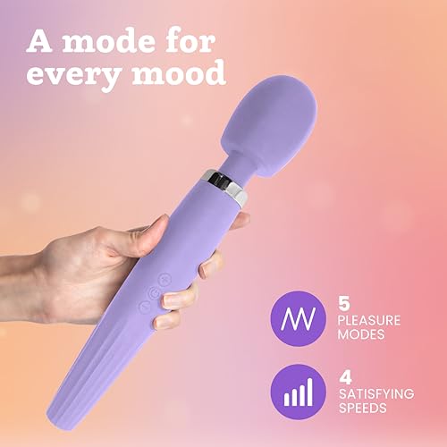 Image of Oliver James Premium Wand Vibrator - High-Powered Massager 5 Modes 4 Levels
