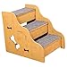 Pet Stairs, Dog Stairs, Cat Stairs, Small Pet Steps, MDF Structure, Non-Slip Surface, Suitable for Dogs, 3 Step