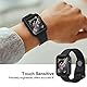 Diruite 2-Stück Hülle für Apple Watch Series 3/2/1 42mm Hartglas Schutzhülle,Hard PC Ultradünne Glas Schutz Case Rundum Displayschutz,Schwarz,42mm