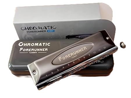 Easttop East Top Forerunner Mouth Organ 1248NV 12 Holes 48 Tones Chromatic Harmonica Key Of C for Beginners Professionals Fore Runner Sold by Symphony