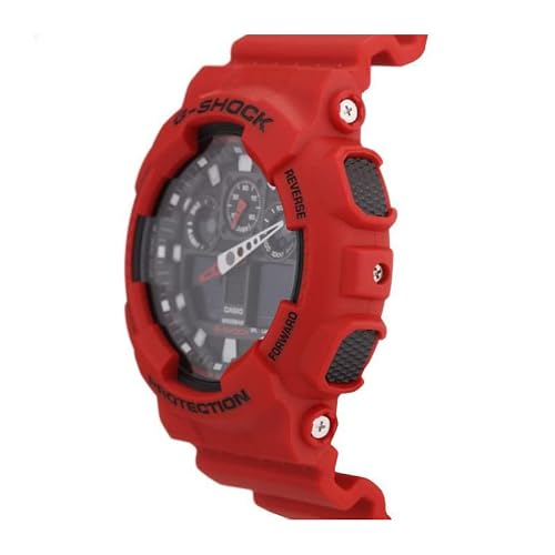 Casio G-Shock Men's Watch Ga-100B, Red, O.s, Bracelet #TOP2