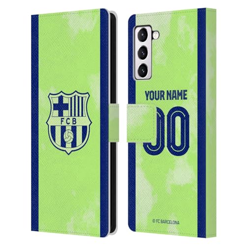 Étui portefeuille Samsung S21+ 5G FC Barcelona protection cuir intégrale