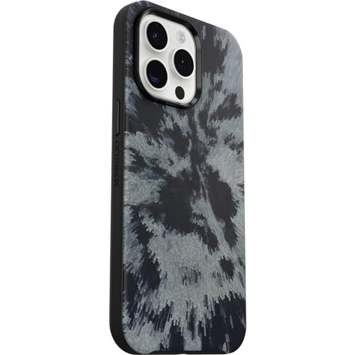 Image of OtterBox iPhone 15 Pro MAX (Only) Symmetry Series Case - Burnout Sky (Black), Snaps to MagSafe, Ultra-Sleek, Raised Edges Protect Camera & Screen