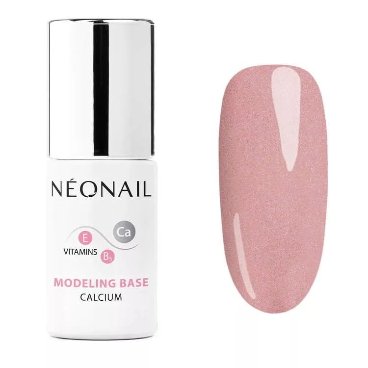 NEONAIL Pintauñas Semipermanentes 7,2 ml Base Coat Semipermanente Modeling Base Calcium Pink Quartz Esmaltes Semipermanentes Para Uñas Gel Uñas Manicura Base Esmalte Gel UV Led Laca De Uñas