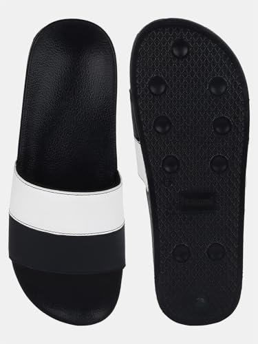 Image of hummel CAMP MEN COLOUR BLOCK SLIDERS Comfortable Cushioned Sole Arch Support Durable Lightweight Flexible Trendy Style Flip flops and Slippers Slides for Men Daily use Chappal