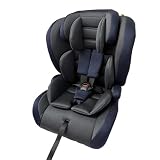 アイリスプラザ ISOFIX固定 チャイルドシート ジュニアシート 1歳頃から11歳頃まで 成長に合わせて使える 長く使える 軽量 R129適合 5点式シートベルト 大型ヘッドレスト 通気性の良いメッシュシート デニムブルー