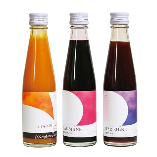 STAR SHINE �Y��h�����N 3�� ���ݔ�׃Z�b�g 200ml×3�{ (�T�W�[�|/�Z�k�^���g�`�F���[/�Z�k�T���U�V) �����s�g�p ���_�۔z�� ��߃^�C�v �M�t�g ���e�h�����N (�������Z�b�g)